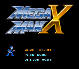 Megaman X (Europe) Title Screen